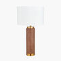 Wood Effect Ceramic Tall Table Lamp, thumbnail 4 of 10