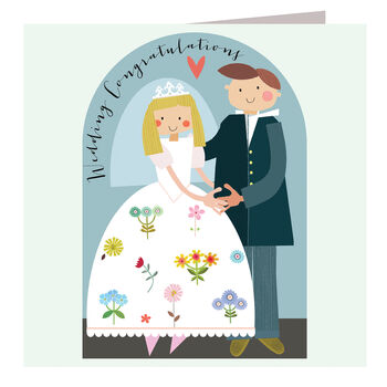 Silver Foiled Wedding Card, 2 of 5