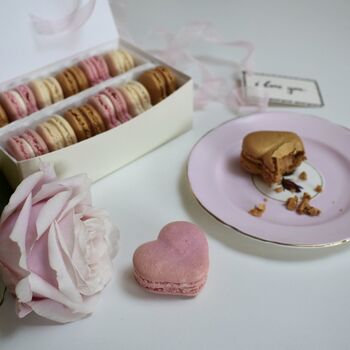 Mother's Day Heart Macarons In A Gift Box, 3 of 3