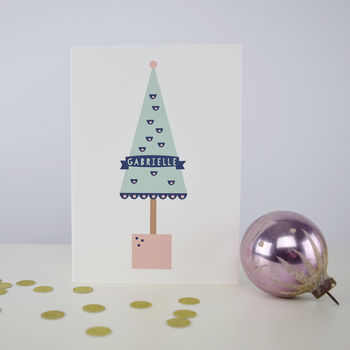 Personalised Christmas Card 'Tree', 4 of 7