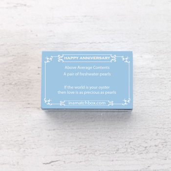 Happy Anniversary Message And Freshwater Pearls Gift, 5 of 6