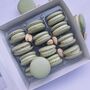 Pistachio Green Macarons Gift Box Of 12, thumbnail 3 of 3