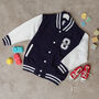 Personalised Kids Name Varsity Jacket, thumbnail 2 of 10