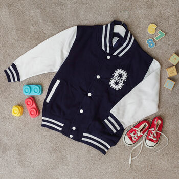 Personalised Kids Name Varsity Jacket, 2 of 10