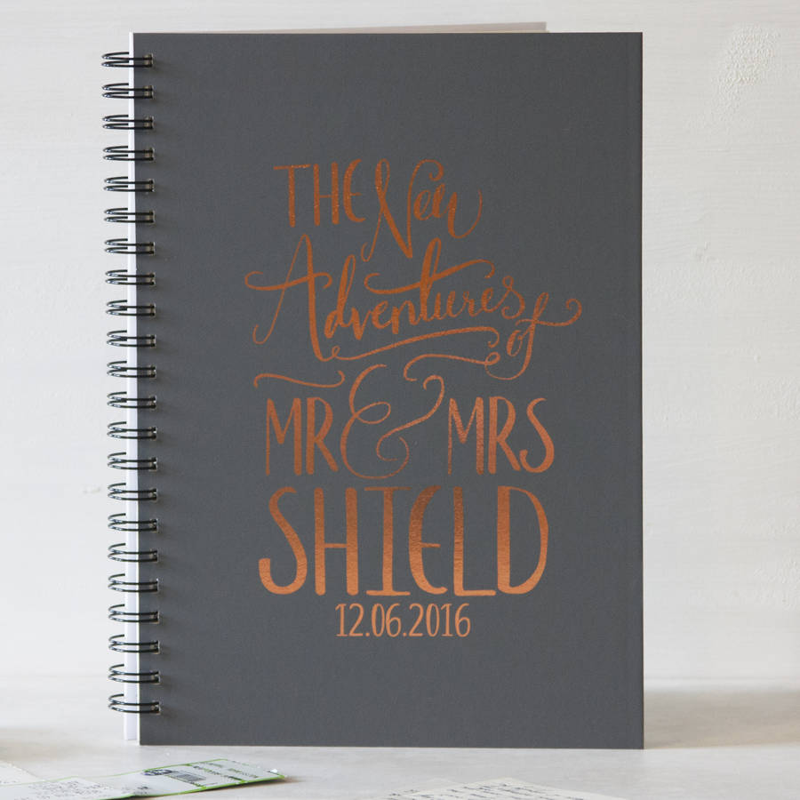 personalised wedding gift memory book by & so they made