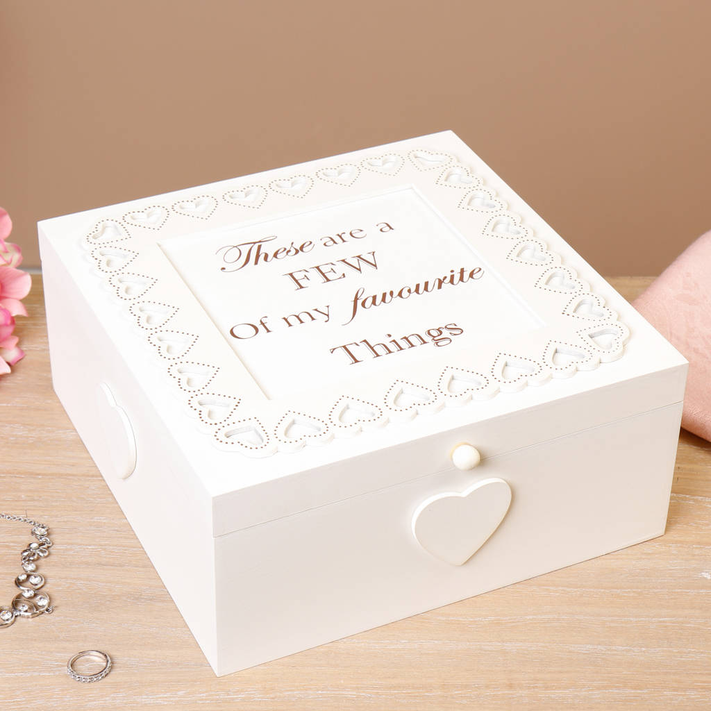 A Few Of My Favourite Things Keepsake Box By Dibor