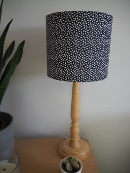 Navy Lampshade With White Spots, 6 of 6