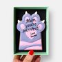 Personalised Best Mum Cat Paw Iced Biscuit Mother's Day Letterbox Gift, thumbnail 1 of 11
