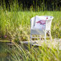 Inky Flamingo Outdoor Cushion For Garden Furniture, thumbnail 6 of 9