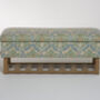 Bespoke Floral Fabric Storage Bench For Shoes, thumbnail 2 of 10