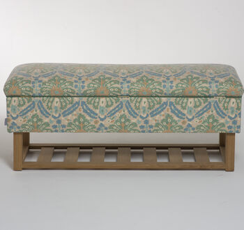 Bespoke Floral Fabric Storage Bench For Shoes, 2 of 10