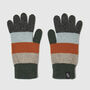 Men's Striped Knitted Lambswool Gloves, thumbnail 1 of 4
