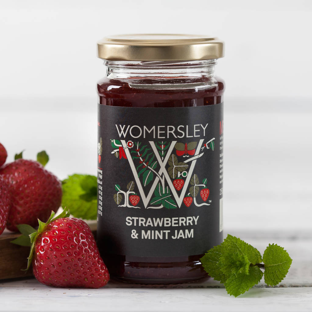Strawberry And Mint Jam By Womersley Foods