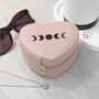 Customisable Moon Phase Pink Heart Jewellery Case, thumbnail 2 of 10