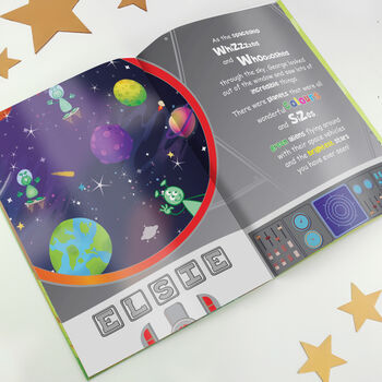 Personalised Space Story Book, 8 of 12