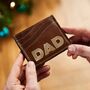 Dad Fathers Day Leather Card Holder, thumbnail 2 of 7