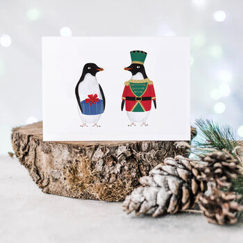 Little Drummer Boy Christmas Penguin Cards, 4 of 9