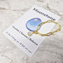 18ct Gold Plated Moonstone June Birthstone Bracelet, thumbnail 3 of 5