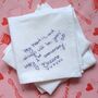 Personalised Second Anniversary Cotton Handkerchief, thumbnail 2 of 7