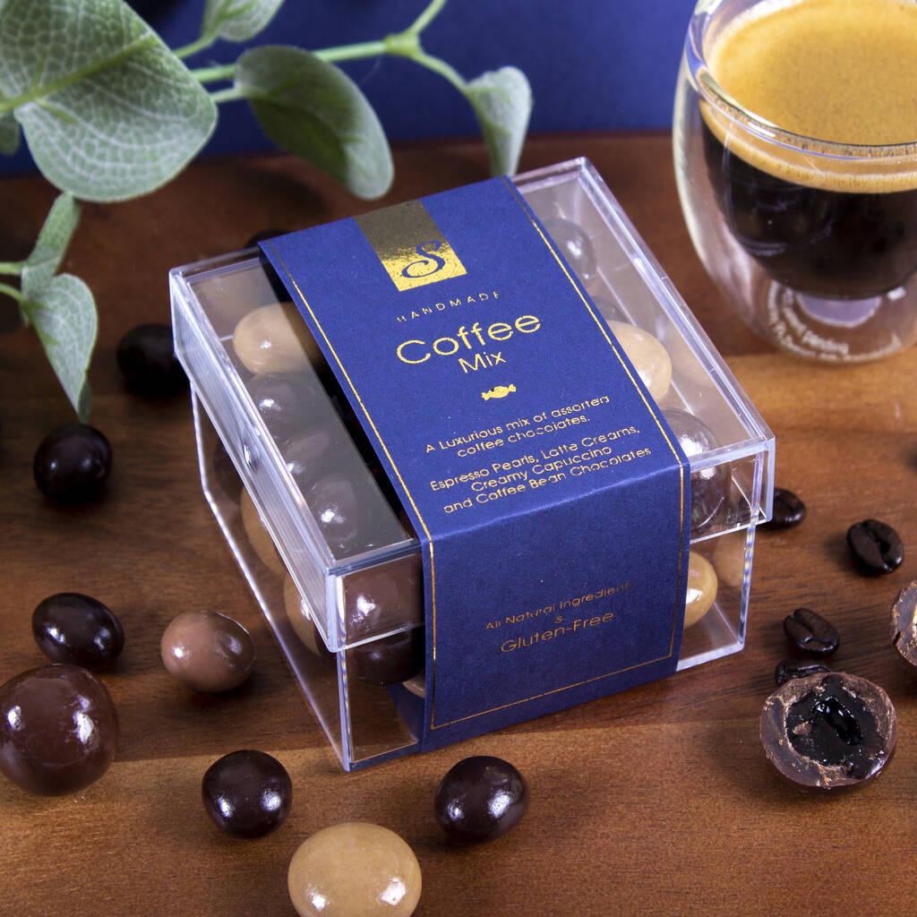 Luxury Handmade Italian Coffee Chocolates. Cube Box By Sweet Lounge ...