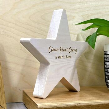 Personalised Wooden Star, 2 of 7