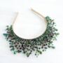 ‘Annalise’ Green Bridal Crown, thumbnail 1 of 5