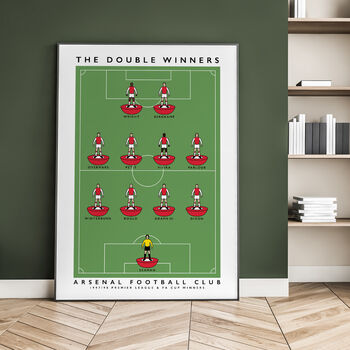 Arsenal 97/98 Double Winners Poster, 4 of 8