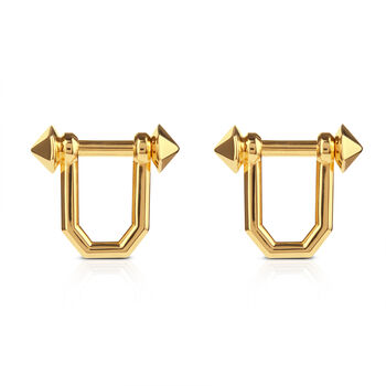 Shackle Cufflinks Gold, 2 of 5