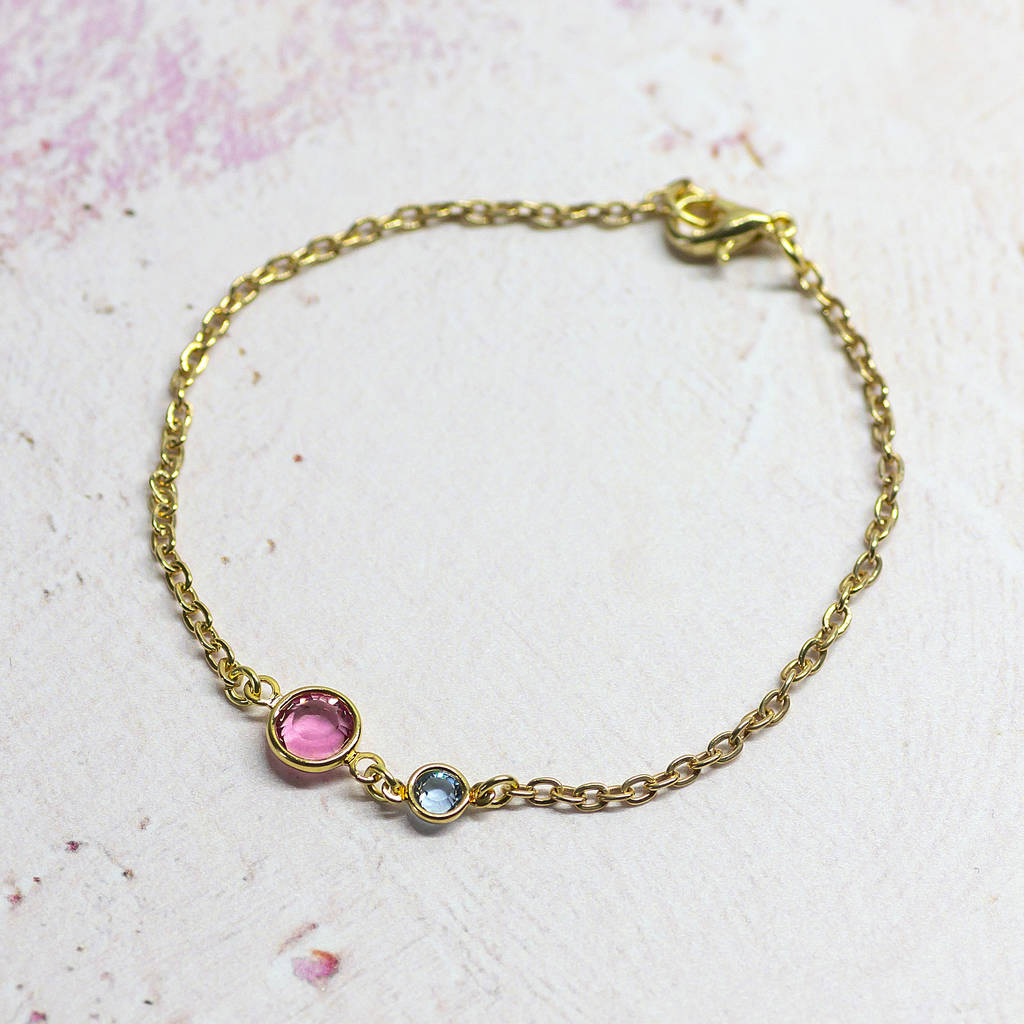mother and child birthstone bracelet by joy by corrine smith