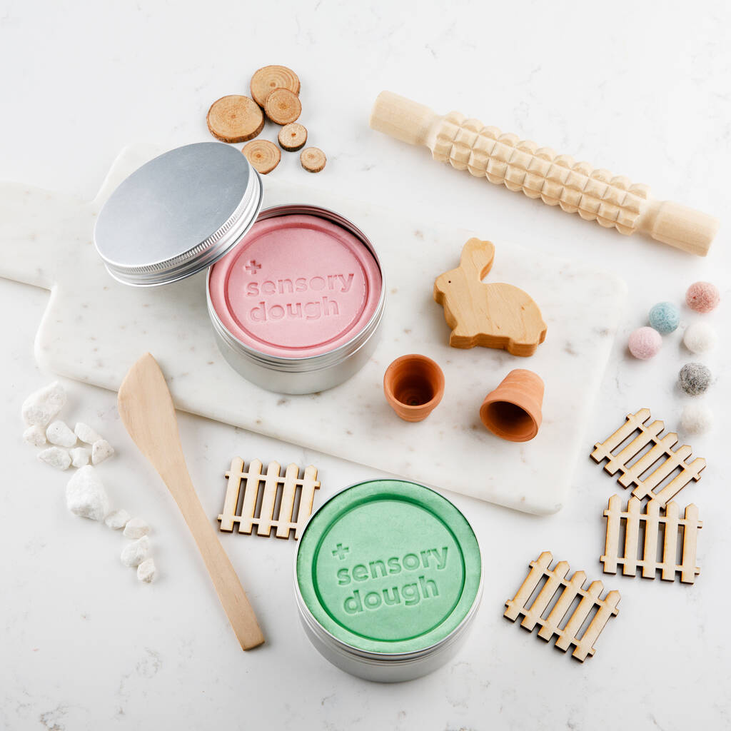 Image of Bunny Rabbit Play Kit And Sensory Dough