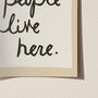 Cool People Live Here Handwritten Print, thumbnail 8 of 12