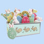 Biscuiteers Hand Iced Easter Egg Hunt Luxe Tin, thumbnail 1 of 3