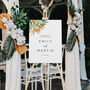 Personalised Tropical Wedding Welcome Sign, thumbnail 1 of 2