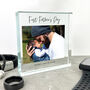 Personalised First Father's Day Photo Glass Token, thumbnail 1 of 7