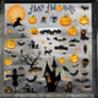 Halloween Pumpkin Ghosts Witches Removable Wall/ Window Stickers, thumbnail 4 of 9