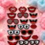 Edible Candy Floss Faces Cake Toppers 24 Pieces, thumbnail 2 of 5