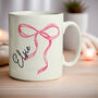 Personalised Bow Mug, thumbnail 1 of 3