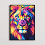 Pop Art Lion Print, thumbnail 1 of 8