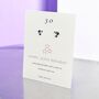 30th Birthday Sterling Silver Three Star Stud Earrings, thumbnail 1 of 7
