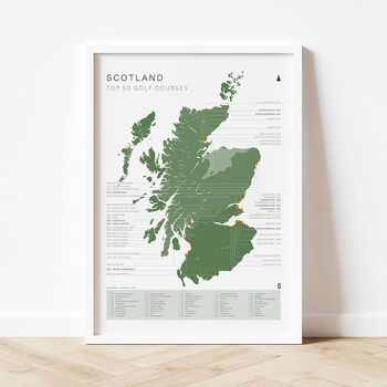 Scotland Golf Map And Checklist Top 50 Green 2024, 3 of 8