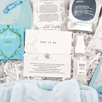 Luxury Mum To Be Pamper Gift Box – Pregnancy Self Care Spa Hamper, 2 of 9