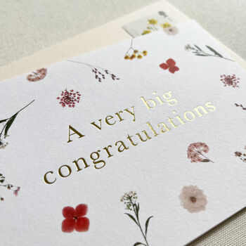Anna Floral Congratulations Card, 2 of 2