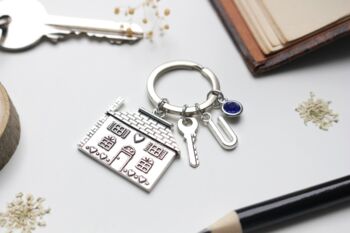 New Home Personalised Keyring Housewarming Gif, 2 of 6