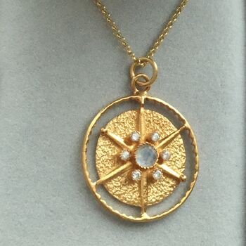 Moonstone Compass Necklace, 6 of 7