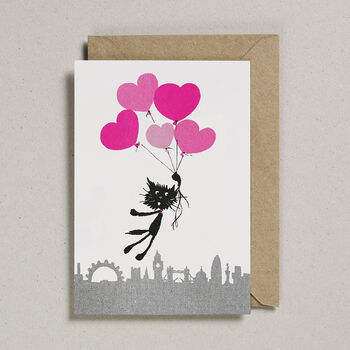 Rascals Cat Valentine Card Love In London, 2 of 6