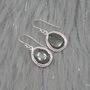 Moss Agate Sterling Silver Earrings, thumbnail 3 of 8