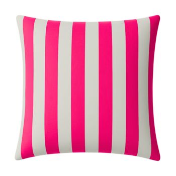 Hand Painted Sustainable Linen Cushion In Stripe Print, 2 of 12