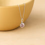 Personalised Sterling Silver June Alexandrite Birthstone Necklace, thumbnail 4 of 11