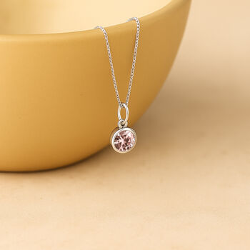 Personalised Sterling Silver June Alexandrite Birthstone Necklace, 4 of 11