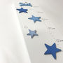 Personalised Blue Stars Wooden Height Chart, thumbnail 4 of 12